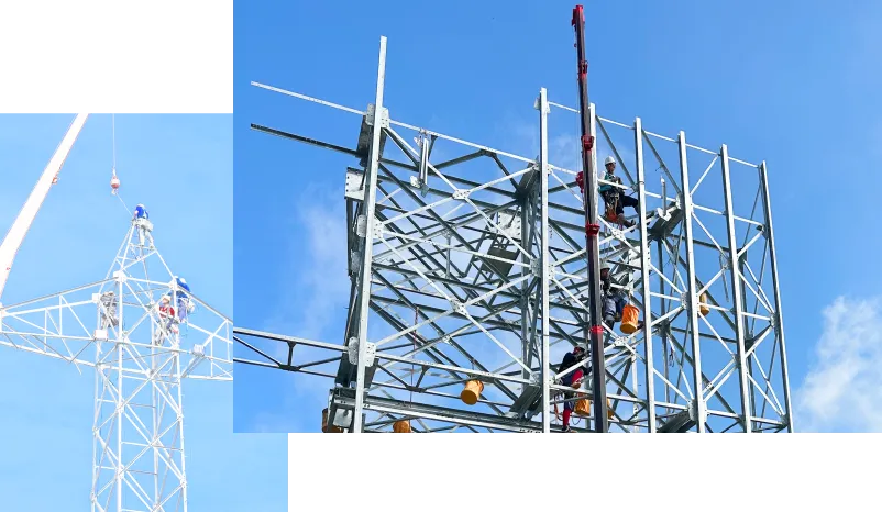 電気設備工事の様子